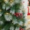 2 Pack 4ft. Pre-Lit Pine Artificial Christmas Porch Tree, Warm White LED Lights